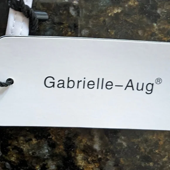 Grabriell-Aug Top White Ruffle Women 16 Peplum Lace-back Spaghetti Strap Crop - Picture 4 of 6